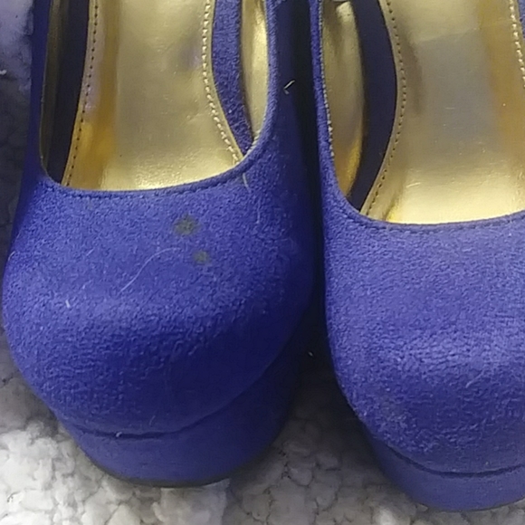 Mossimo Blue Platform shoes 5 1/2 - Picture 5 of 5
